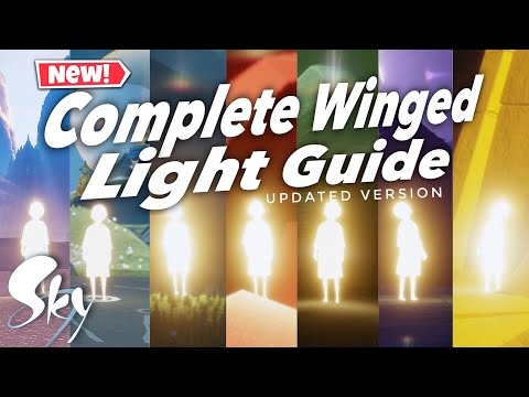 Sky Cotl All WINGED LIGHTS LOCATIONS - Updated Version | Beginners Guide | Noob Mode