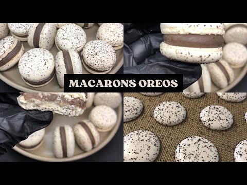 MACARONS AUX OREOS RECETTE FACILE À RÉALISER #recipe #macarons #food #oreobiscuitrecipe