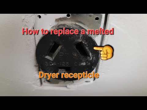 Replacing a melted dryer plug and cord #handyman #appliances #diy
