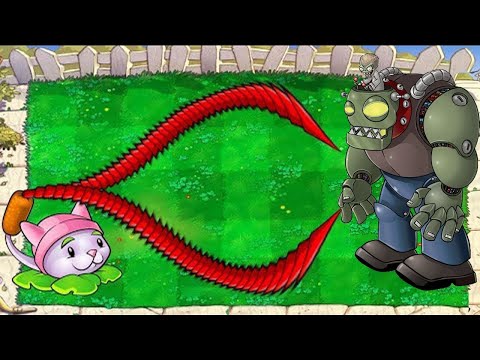 Plants vs Zombies Minigames Zombotany 2  - 1 Cattail vs Dr  Zomboss Fight!