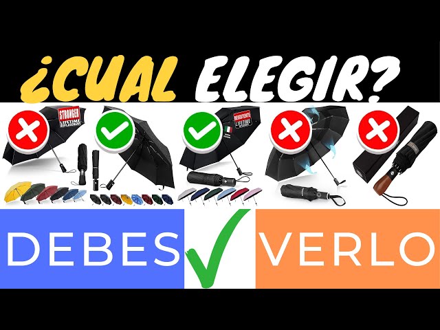 Vídeo relacionado con Paraguas Manual Real Madrid Oficial | Paraguas Deportivo Resistente y Plegable para Aficionados