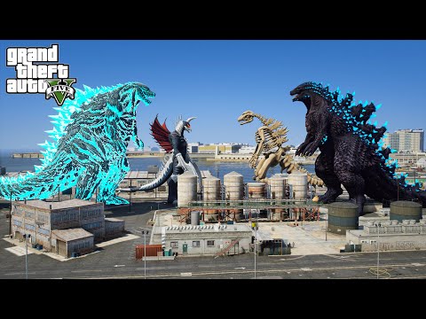 Godzilla Earth, Gigan vs Godzilla BOB, Skeleton Godzilla God of the Sea