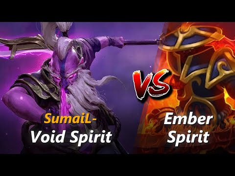 How to Void Spirit mid vs Ember Spirit (feat. SumaiL-) | First 10 minutes