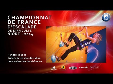 Escalade - Streaming championnat de France de difficulté 2014 (Niort)