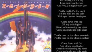 The Man On The Silver Mountain - Rainbow - 1975 - Lyrics