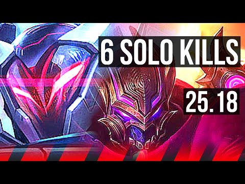 MORDEKAISER vs SHEN (TOP) | 6 solo kills | EUW Master | 25.18