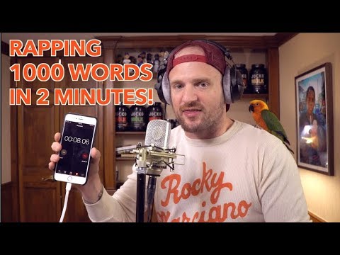 Rapping 1000 Words in 2 Minutes!!! (NEW WORLD RECORD)