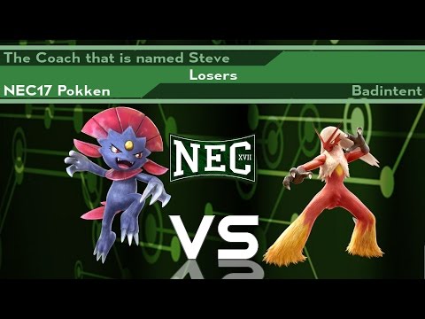 NEC17 Pokken Top 16 - [Losers] The Coach that is named Steve vs Badintent