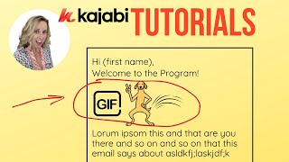 How to Insert a GIF in a Kajabi Email Broadcast