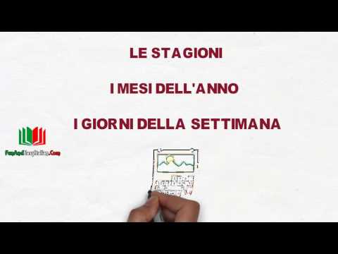 LE STAGIONI, I MESI, I GIORNI DELLA SETTIMANA (lessico italiano)