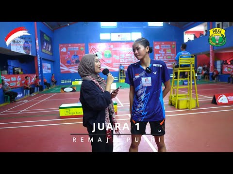 ZAKIYAH, ATLET BULU TANGKIS ASAL JAWA TIMUR YANG BERHASIL MENYABET JUARA 1 TUNGGAL REMAJA PUTRI MERAH PUTIH OPEN 2023