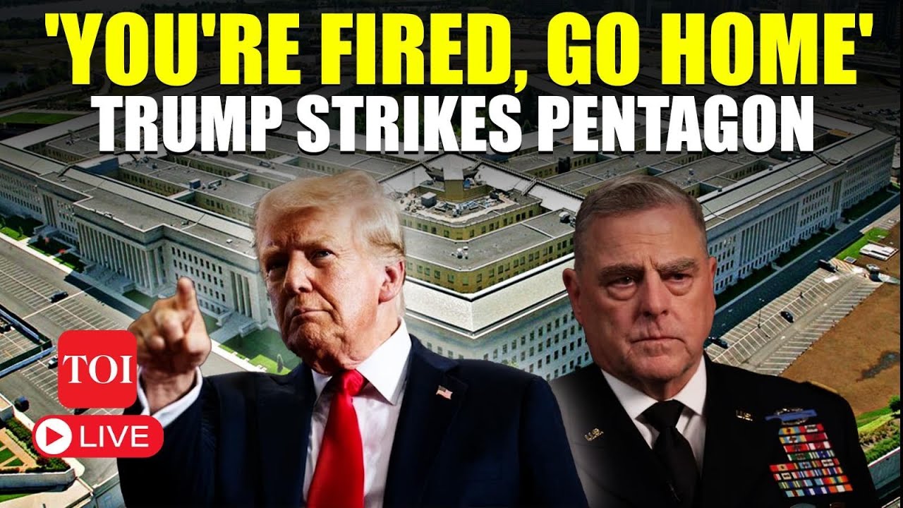 LIVE | Trump Storms Pentagon, 'Woke' Generals In Panic; Mass Firing On The Cards?