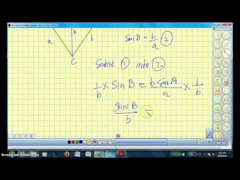 Investigating & Applying the Sine Law in Acute Triangles