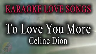 Download lagu To Love You More – Celine Dion Karaoke 🎤 | Best Love Song 2026 | High Quality Instrumental Lyrics mp3