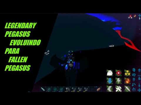 ARK PRIMAL FEAR #11 LEGENDARY PEGASUS EVOLUINDO PARA FALLEN PEGASUS