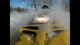preview picture of video 'Fresh powder on Iowa Snowdrifters trails 1/14/2009'