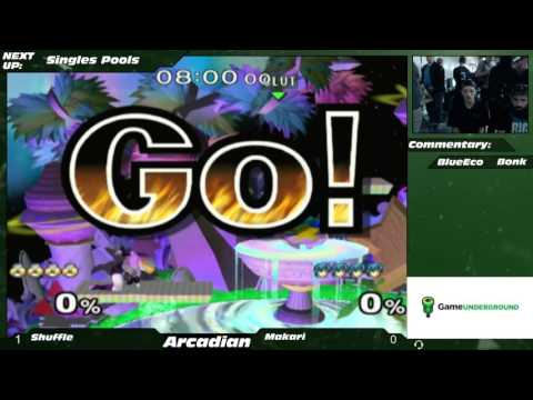 NE Melee Arcadian 2 Pools WSF - Shuffle (Sheik) vs. Makari (Marth)