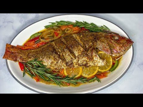 HOW TO MAKE CARIBBEAN STEAM FISH IN THE OVEN | FOIL STEAM FISH | RED SNAPPER RECIPE || FRUGALLYT