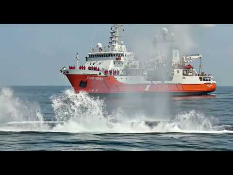 Saving a rare red whale trapped in a giant industrial fan deep under the sea 🐋 #whalerescue