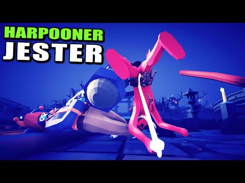 Harpooner Jester vs Every Faction - TABS Totally Accurate Battle Simulator
