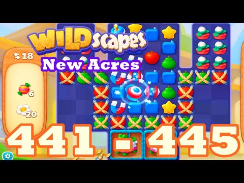 Wildscapes: New Acres Level 441 - 445 HD | 3 match | android | 442 | 443 | 444 | IOS【GameGo Game】