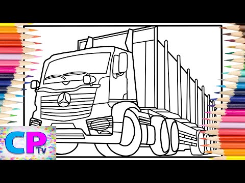 Big Truck Coloring Pages/Coloring of Dump Truck/Cartoon - On & On (feat. Daniel Levi) [NCS Release]