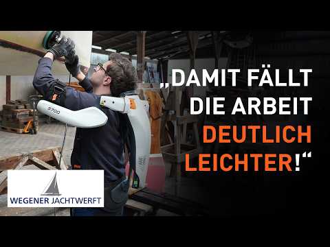 exoIQ vor Ort - Unser Schulter-Exoskelett S700 im Einsatz bei der Wegener Jachtwerft
