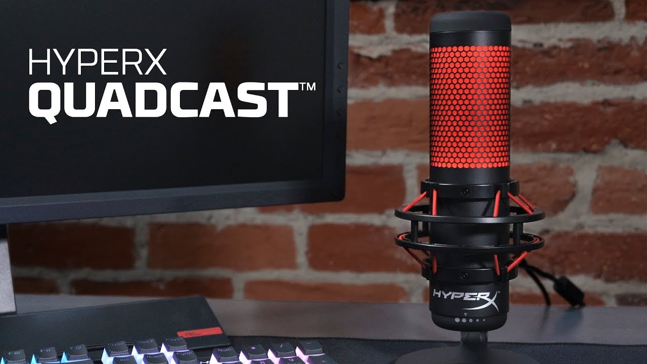 Standalone Microphone with Built-In Shock Mount â€“ HyperX QuadCast - YouTube