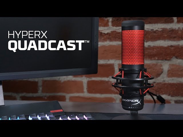 YouTube Video - Standalone Microphone with Built-In Shock Mount – HyperX QuadCast