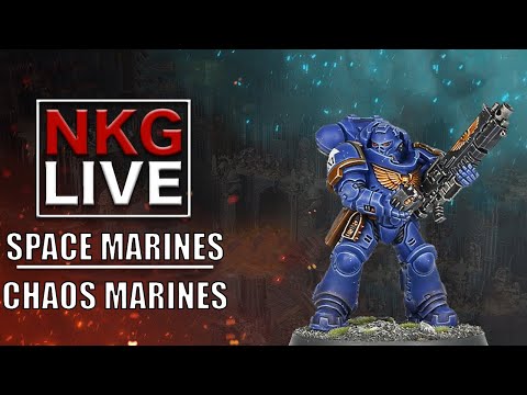 Chaos Space Marines VS T'au - Warhammer 40K Battle Report | NKG Live