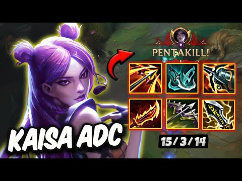 Kaisa vs Sivir ADC ( PENTAKILL ) Korea Master 126 LP | Patch 25.21
