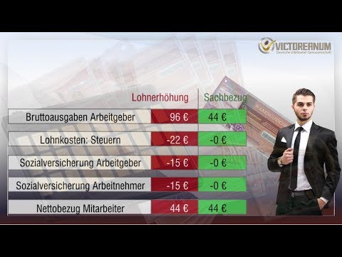 44€ steuerfrei als Sachbezug und 60€ Geschenke (mehr Netto mittels Sachzuwendungen)