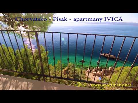Chorvatsko Pisak apartmán IVICA - pohled - CA Vavra