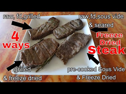 Freeze Dried Steak (4 Different Ways) & Rehydration Tips! #freezedriedsteak #freezedriedmeat