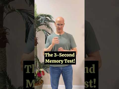 The 3-Second Memory Test!  #drmandell #health #healing #brain