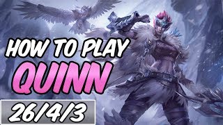 HOW TO PLAY QUINN | Build & Runes | Diamond Woad Scout Quinn | League of Legends