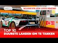 Top 10: Duurste landen om te tanken