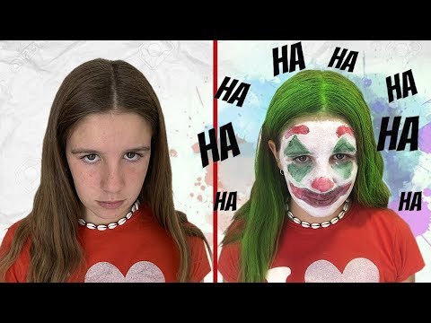 ME CONVIERTO en JOKER y ASUSTO a mi FAMILIA // Los familukis