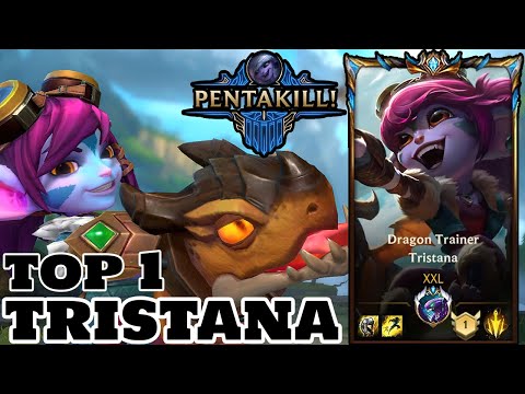 Wild Rift Top 1 Tristana (Dragon Trainer Skin) Gameplay Rank Challenger