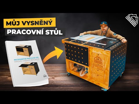 NEJLEPŠÍ stůl pro KAŽDOU malou dílnu! | Workbench s pilou a frézkou | Plány