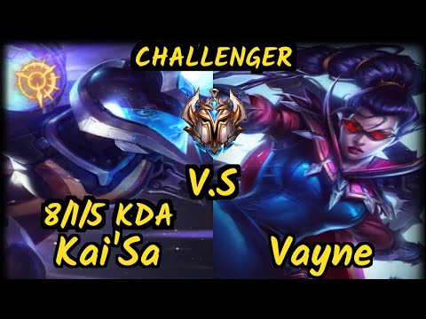 PNG Matsu (KAI'SA) vs VAYNE - 8/1/5 KDA BOTTOM ADC CHALLENGER GAMEPLAY - BR