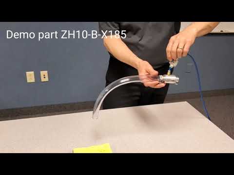 SMC Vacuum product demo ZH-X185