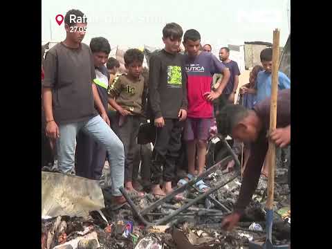 Israeli airstrikes kill at least 35 in Rafah #nocomment #shorts