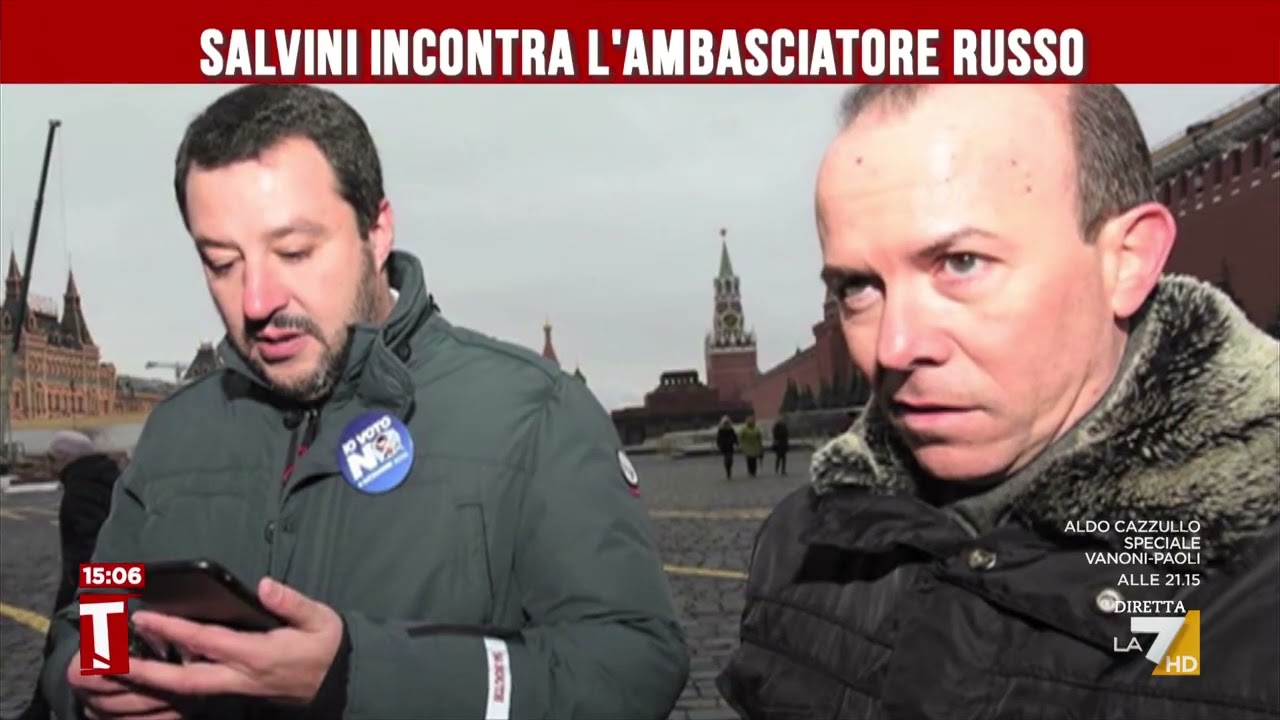 Salvini incontra l'ambasciatore russo