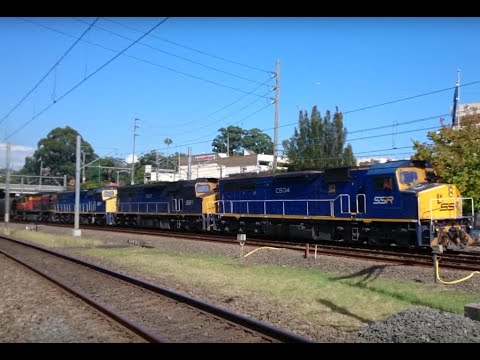 Empty Coal Train hauled by SSR C504, C507, C505 and CRL  BRM001, Eastwood, NSW, (2021-04-18)