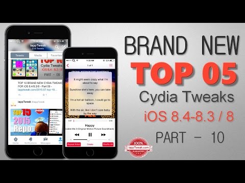 TOP 05 BRAND NEW CYDIA TWEAKS FOR iOS 8.4/8.3/8 - TaiG Jailbreak - Part 10