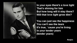 George Jones ~   "Tender Years"