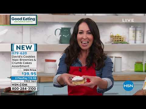 David's Cookies 16piece Brownies   Crumb Cakes Assortmen...