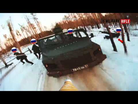 Ukrainian SIGNUM FPV Drones Blow Up Russian Troops Attempts to Jump of Vehicle in Lyman