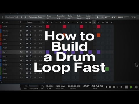 How to Build a Drum Loop in Studio One